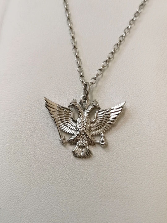Aris Dentopoulos Jewellery Κολιέ Βυζαντινό Φυλαχτό από Ασήμι