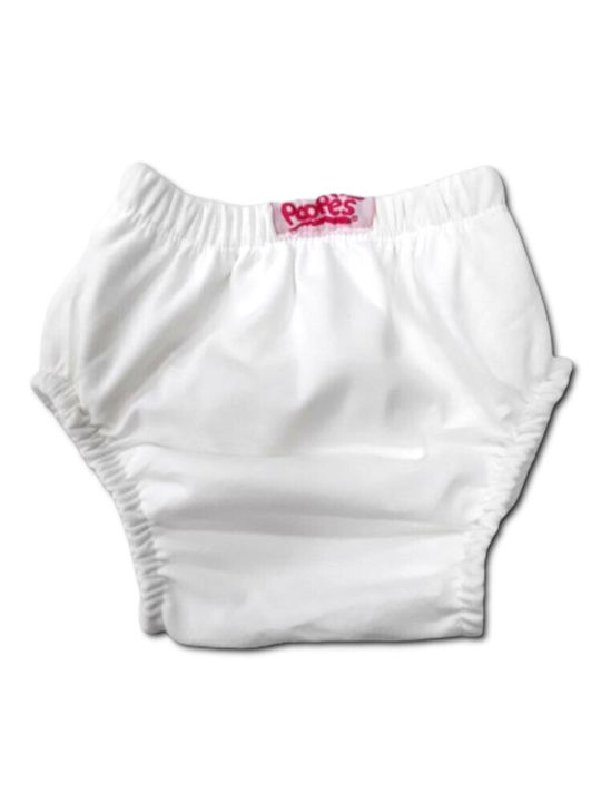 Poopes Kinder-Windelhose White