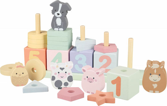 Orange Tree Toys Играчка за сортиране на форми от дърво за 12++ месеца