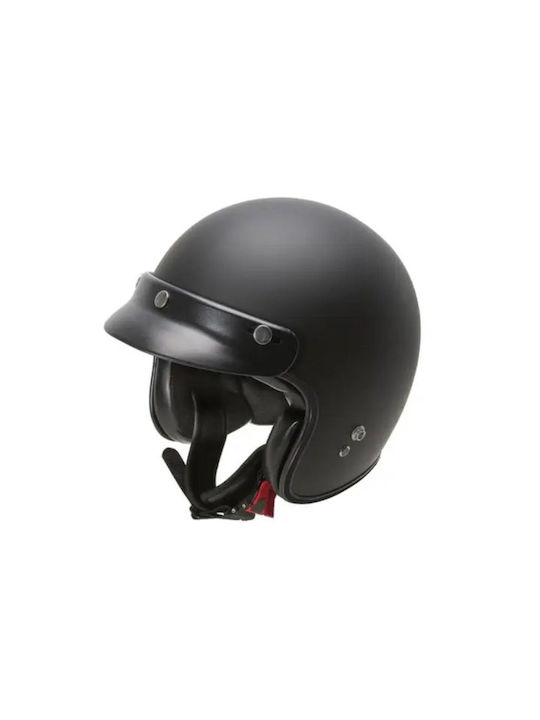 Garibaldi G02X Matt Black Κράνος Μηχανής Jet ECE 22.06