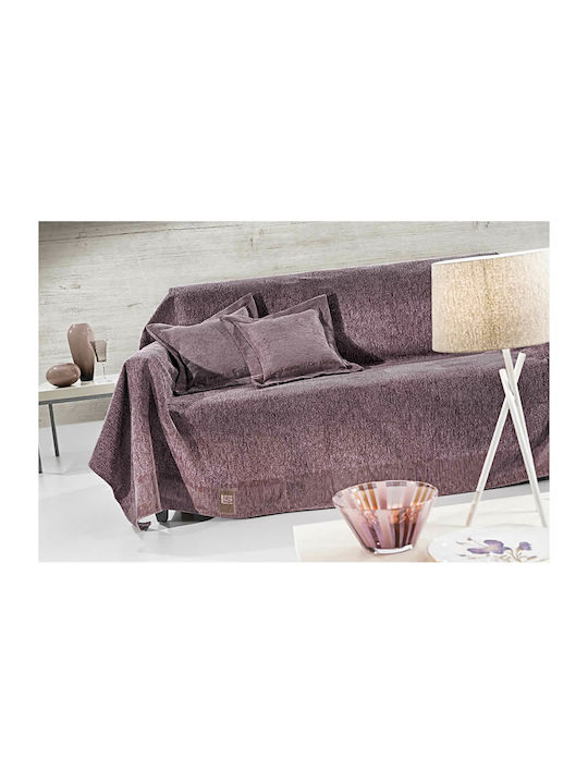 Guy Laroche Armchair Throw 2 Sides Balance 150x170cm Lilac