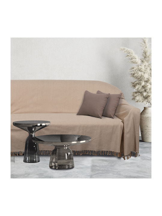 Das Home Ριχτάρι Τριθέσιου Καναπέ 0238 180x300εκ. Μπεζ