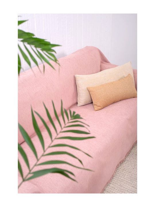 Naf Naf 358/21 Ριχτάρι Πολυθρόνας Chenille 180x180εκ. Powder 520801345456