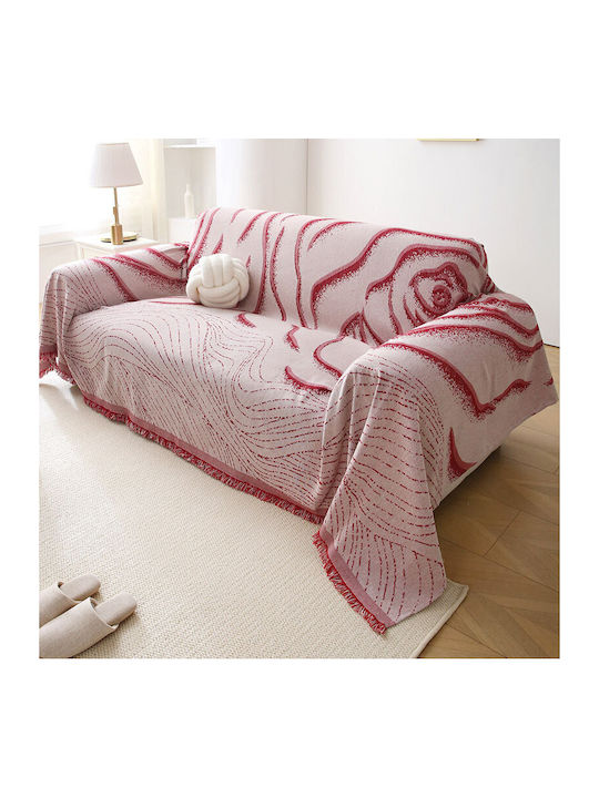 Beauty Home Throws Set 2 pcs Fur Red