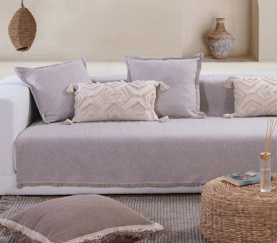 Nef-Nef Homeware Aronia Decken & Couchdecken Dreisitzer-Sofa Wurf 170x300cm Flieder