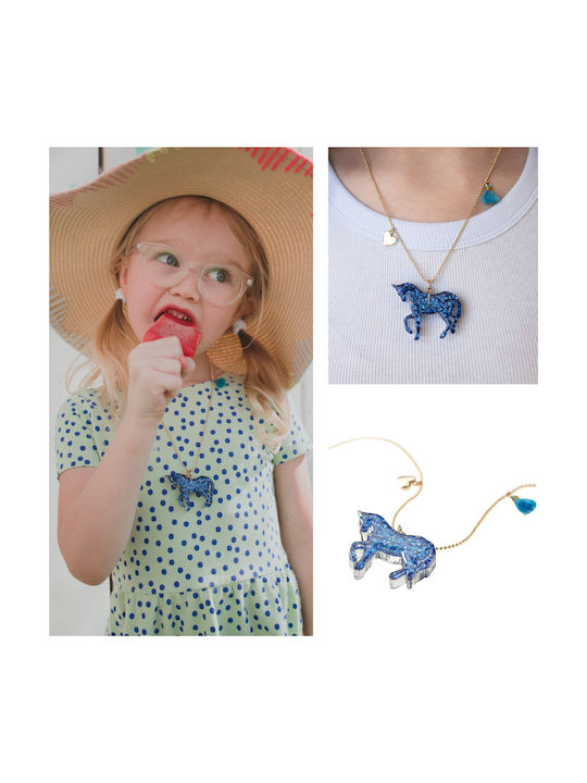 Ooly Faux Chain Kids Necklaces Unicorn