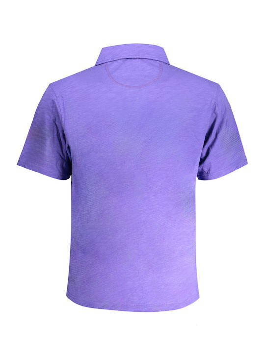 La Martina Men's Blouse Polo Purple