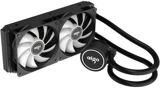 Darkflash Охлаждане AIO CPU с 2 Вентилатора 120mm и ARGB Осветление