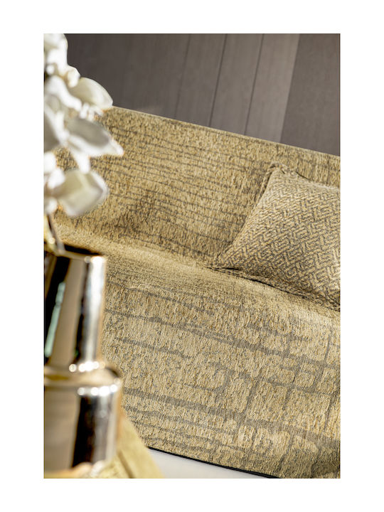 Guy Laroche Monte Cuverturi Pentru Canapea 2 Locuri Chenille 180x250 cm Aurii