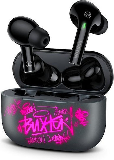Buxton BTW 4600 In-ear Bluetooth Handsfree Ακουστικά με Θήκη Φόρτισης Μαύρα