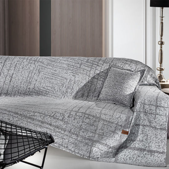 Guy Laroche Monte Armchair Throw Chenille 180x150cm Gray
