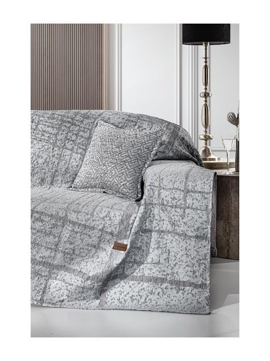 Guy Laroche Monte Фотьойл Throw Шенил 180x150см Сив