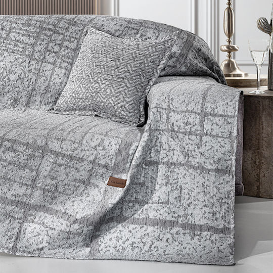 Guy Laroche Monte Armchair Throw Chenille 180x150cm Gray