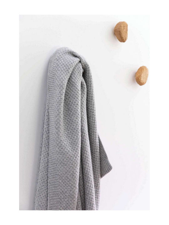Vivaraise Danilo Armchair Throw Knitted 130x160cm Perle