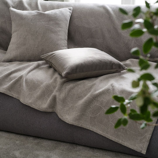 Gofis Home Nimbus 2 Seater Sofa Throw L180xW250cm Soft Grey