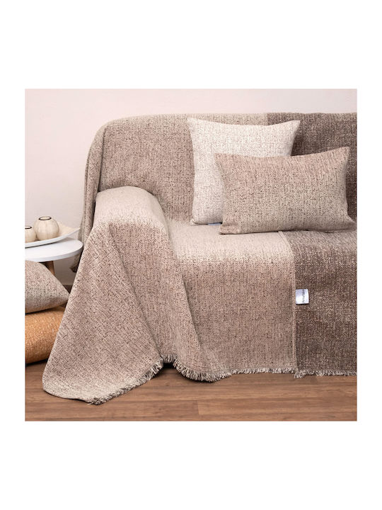 Anna Riska 1451 Ριχτάρι Πολυθρόνας Δύο 'Οψεων Chenille 180x150εκ. Linen