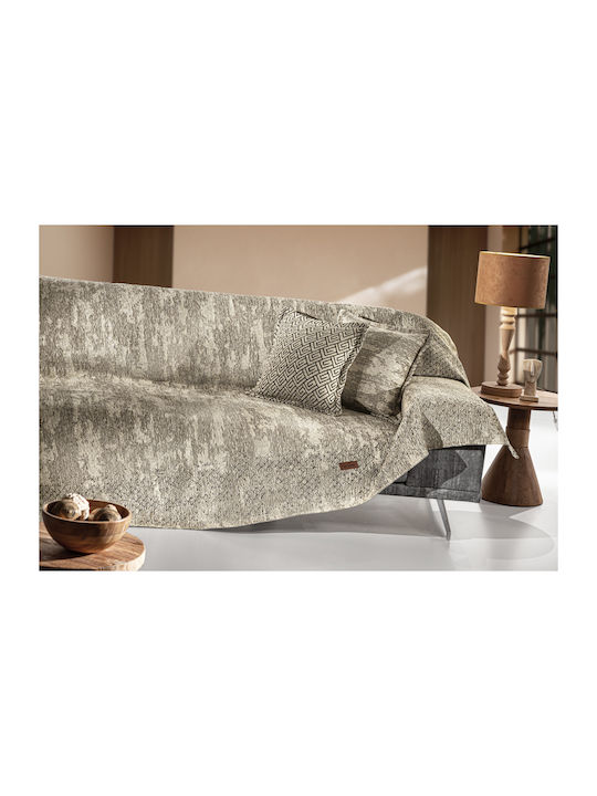 Guy Laroche Three-Seater Sofa Throw Nobel 180x300cm Sand