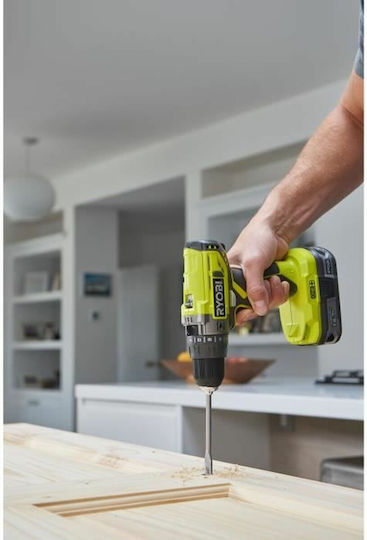 Ryobi Percussive 18V Battery Drill Driver 1x2Ah