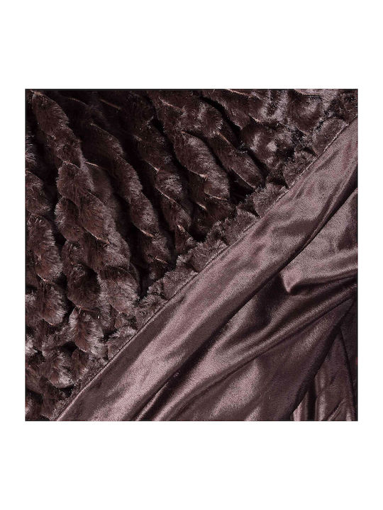 Silk Fashion Decken & Couchdecken Sesselüberwurf Pelzartig 170x220cm Braune