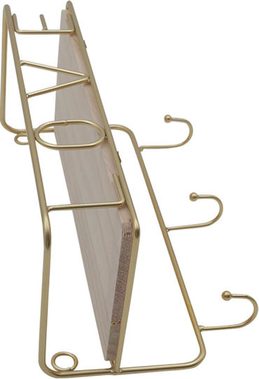 Gold Wall Shelf 25x11x14cm