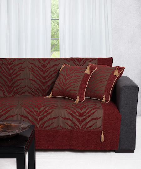 Silk Fashion 306 Set De Pleduri 3 Buc Chenille Roșii