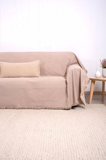 Naf Naf 358/135 Armchair Throw Chenille 300x180cm Dark Beige