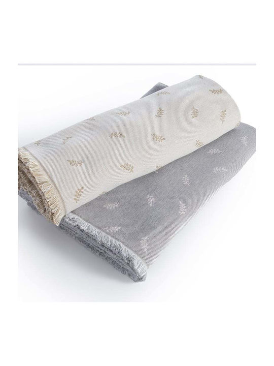 Nef-Nef Homeware Amaranta Ριχτάρι Πολυθρόνας Ζακάρ 170x180εκ. Beige