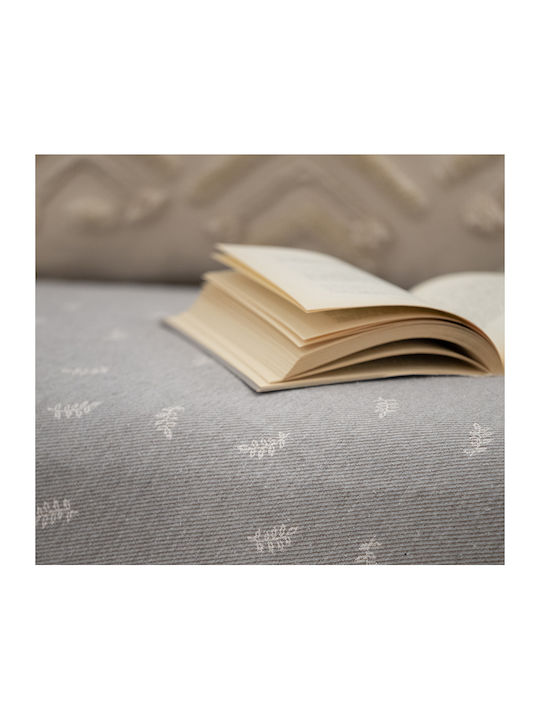 Nef-Nef Homeware Amaranta Ριχτάρι Πολυθρόνας Ζακάρ 170x180εκ. Grey