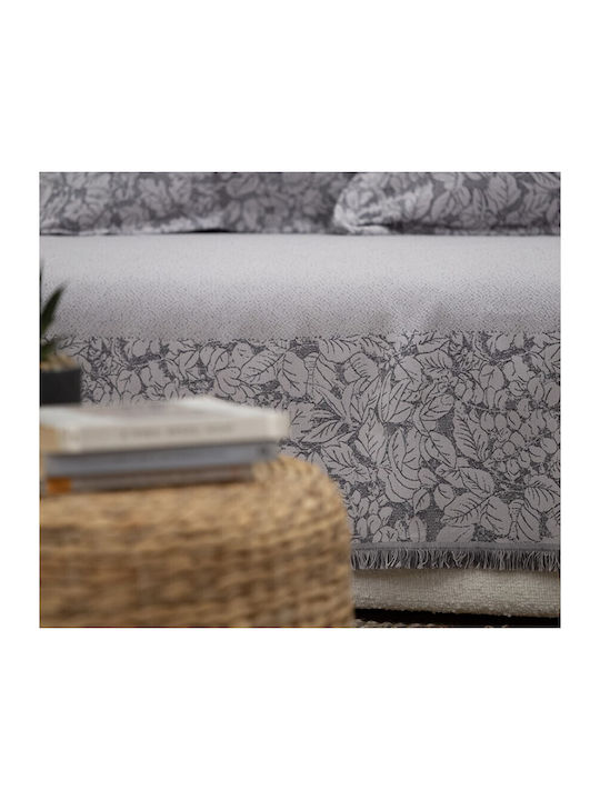 Nef-Nef Homeware Ambrose Ριχτάρι Πολυθρόνας Ζακάρ 170x180εκ. Grey 035757