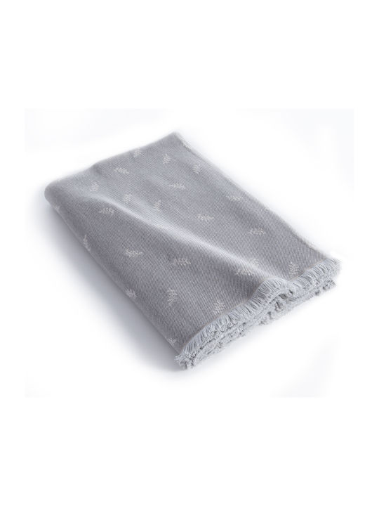 Nef-Nef Homeware Amaranta Ριχτάρι Πολυθρόνας Ζακάρ 170x180εκ. Grey
