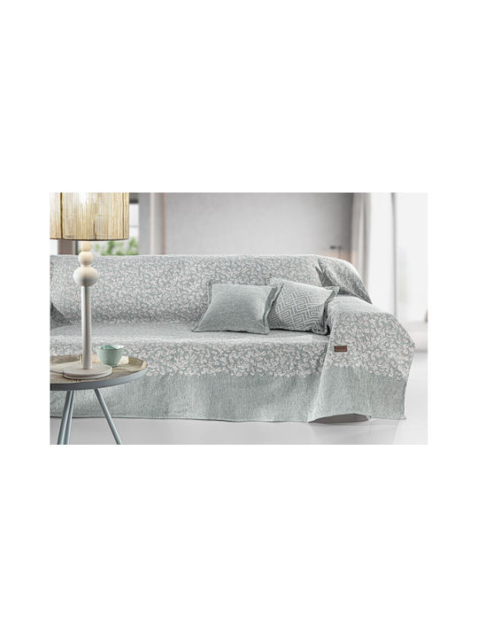 Guy Laroche Three-Seater Sofa Throw Monet 180x300cm Mint