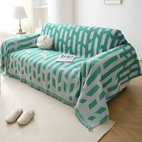 Beauty Home Set De Pleduri 3 Buc Blănos Verde 8613SET3
