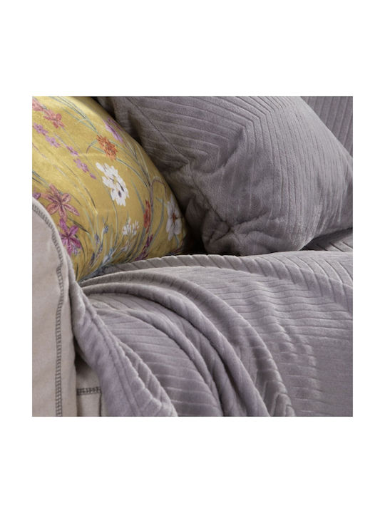 Nef-Nef Homeware Μαξιλάρι Καναπέ Dakari Grey 45x45εκ.