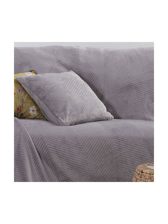 Nef-Nef Homeware Sofa Cushion Dakari Fleece Grey 45x45cm