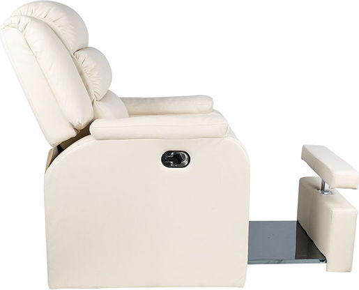 Activeshop Scaun Pedichiură cu Înălțime Reglabilă Hilton Cream