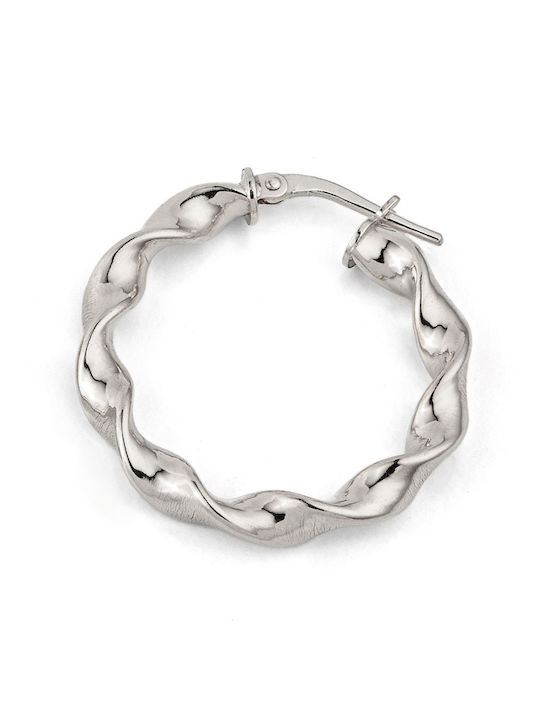 George Art Jewels Σκουλαρίκια Κρίκοι από Ασήμι