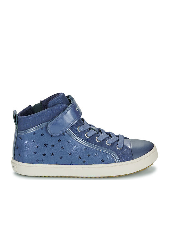 J Kalispera Kids Sneakers High Anatomic with Scratch Blue