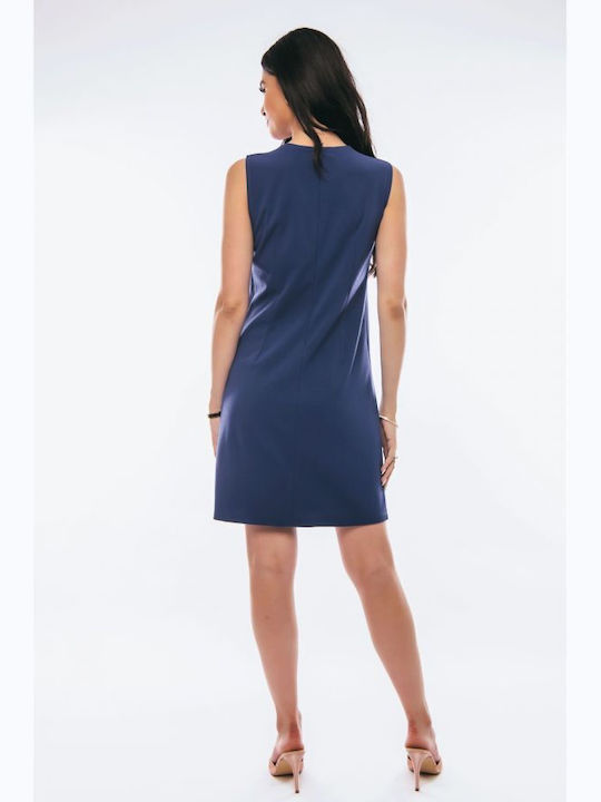 Summer Mini Evening Dress Blue
