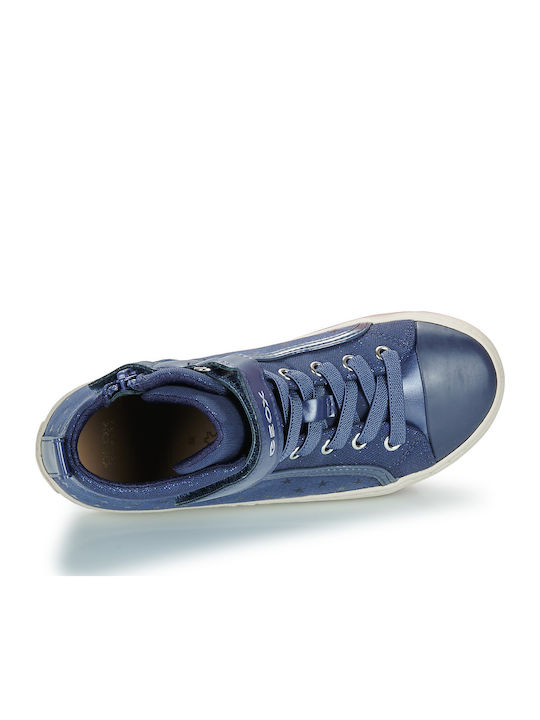J Kalispera Kids Sneakers High Anatomic with Scratch Blue