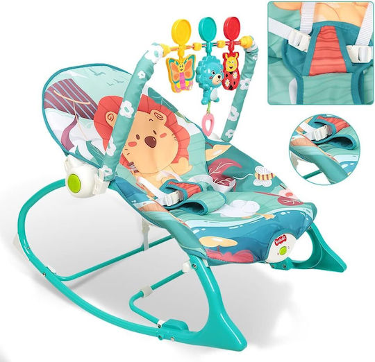 Electric Relax pentru Bebeluși cu Muzică și Vibrații Albastru pentru Copil până la 18kg