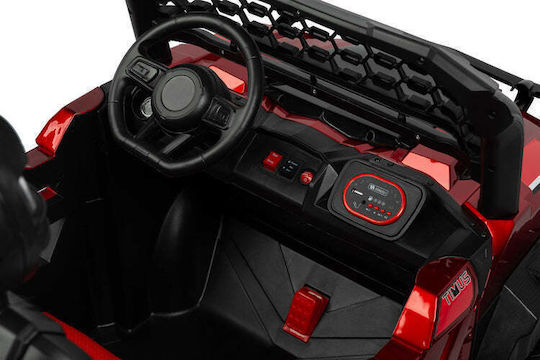 Toyz Kinderfahrzeug Doppelsitzer mit Fernbedienung 12 Volt Rote für 3+ Jahre