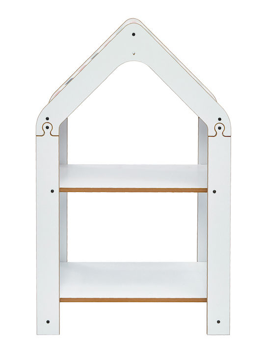 Kids' Shelving Unit White 50x30x80εκ.