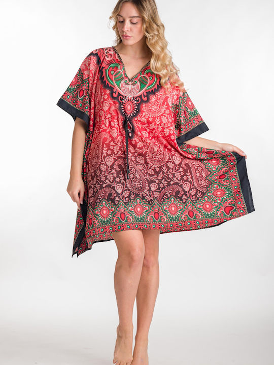 Rima Beachwear Women's Caftan Beachwear Red