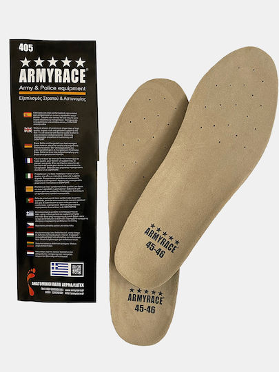 Army Race Leather Anatomic Work Insoles AR-405 2 Pieces