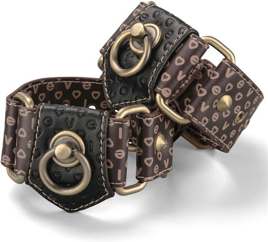 Lovetoy Rebellion Reign Hand Cuffs Black/Brown