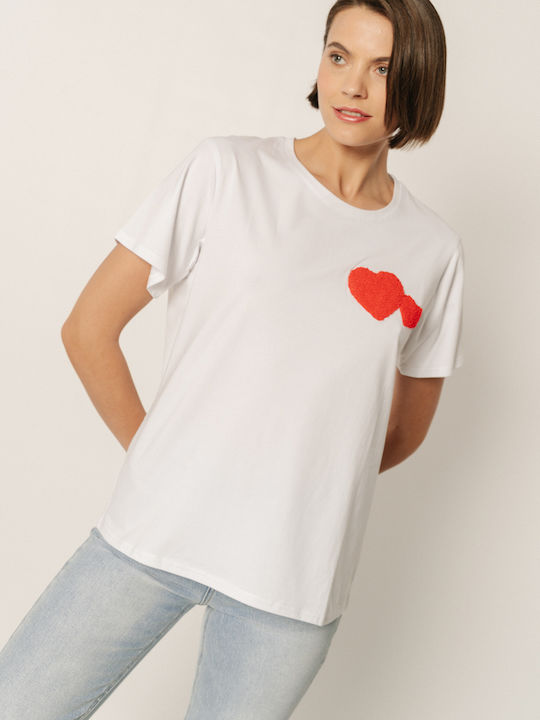 Edward Jeans Women's Oversized T-shirt White