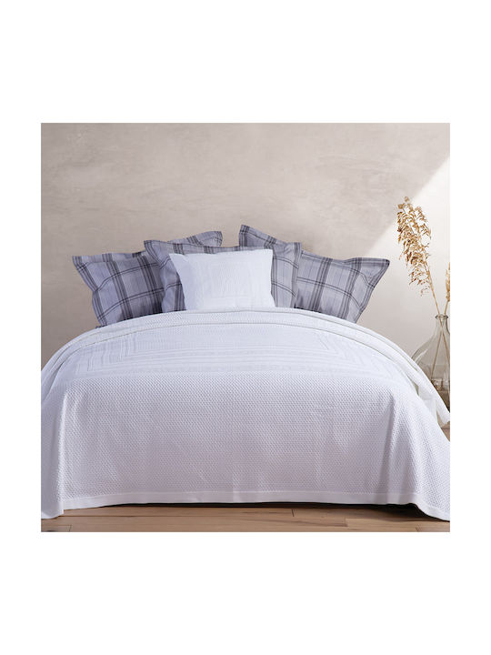 Nef-Nef Homeware Διακοσμητική Μαξιλαροθήκη Bernard από 100% Βαμβάκι Λευκή 50x50εκ.