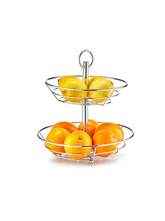 Zeller Плодова кошница Inox Сив 26x29x35бр