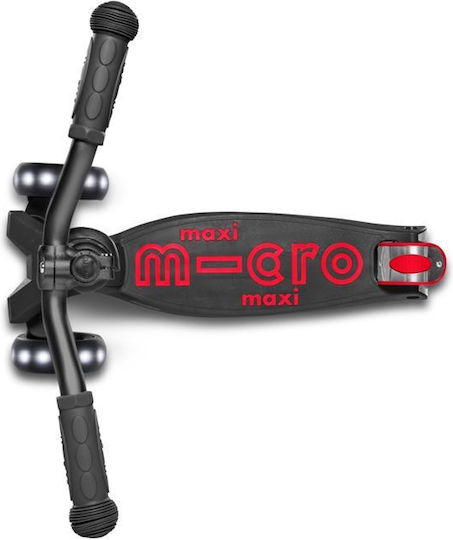 Micro Kids Scooter Maxi Deluxe Pro LED 3-Wheel Black