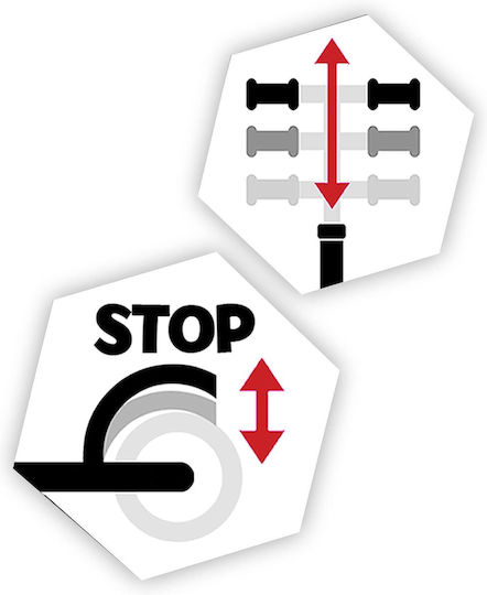 Stamp Παιδικό Πατίνι Αναδιπλούμενο Δίτροχο για 5+ Ετών Μαύρο